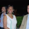 Janet Silvera Photo
 
Chairman of Seawind Key Investment Limited, Salvador Luque Garcia greets NCB's Marge Seeberan at his company's cocktail reception at the Rose Hall Great House on Tuesday night.