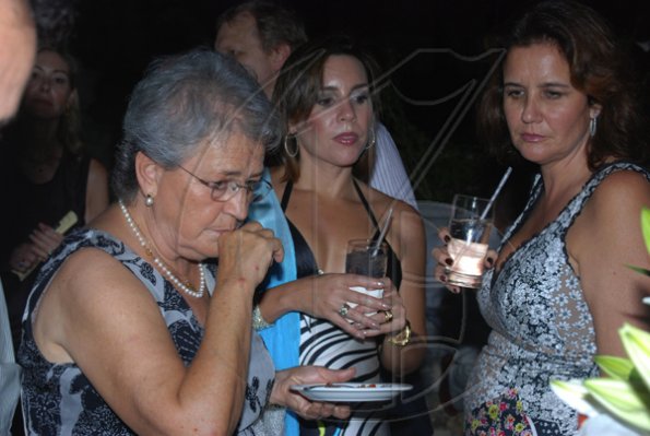 Janet Silvera Photo
 
From L- Head of the Fuerte Foundation, Isabel Bardon Garcia, Barnett Estate's Paula Kerr-Jarrett and Sara Silva at the Seawind Key Investments' cocktail reception at the Rose Hall Great House on Tuesday night.