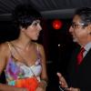 Colin Hamilton/freelance photographer
Mark Martin has a chat with Spanish Instructor at the University of the West Indies, Maria Agullo during the 
Spanish National Day reception at the Spanish Ambassador's residence on Tuesday October 13, 2009.