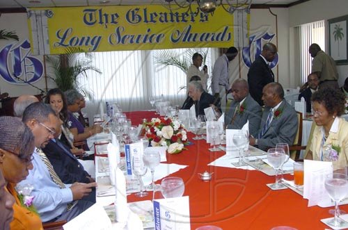 Peta-Gaye Clachar/Freelance Photographer
Gleaner company Long Service Awards at the Gleaner's North Street Office on Monday, September 21, 2009.