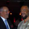 Winston Sill / Freelance Photographer
Toyota Jamaica Managing Director John Connell (left) jokes with Junior Roman at the launch of the new Prado.