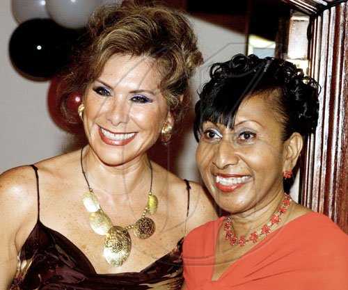 Winston Sill / Freelance Photographer
Trinidad and Tobago 47th Independence Day Reception, held at the Jamaica Pegasus Hotel, New Kingston on Mondxay night August 31, 2009. Here are Ambassador Yvonne Gittens-Joseph (right); and Mexican Ambassador --------?????? (left).