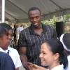 Usain Bolt's Land Signing Function