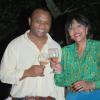 Janet Silvera Photo
From L- CPJ?s Devon Reid and president of the Cornwall Bar Association, Jeannie Robinson-Foster at the Le Club de Vin?s monthly wine meeting at Veena and Denny Chandiram?s home at The Lagoons in Montego Freeport last Thursday evening.