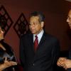 Winston Sill / Freelance Photographer
Vilma Baugh, wife of Deputy Prime Minister Dr Ken Baugh (centre) has the attention of Governor General Sir Patrick Allen.

The Jamaica China Friendship Association (JCFA) banquet to celebrating the 60th Anniversary of the Founding of The Peoples's Republic of China, held at Jade Garden Restaurant, Sovereign Centre on Sunday October 11, 2009.