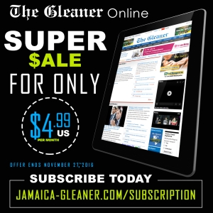 8 weeks unlimited access to Jamaica-Gleaner.com for ONLY US$4.99