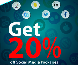 Get 20% off Social Media