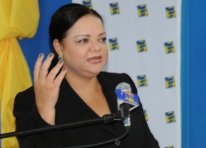 Sandrea Falconer, minister with responsibility for gender affairs - File photo